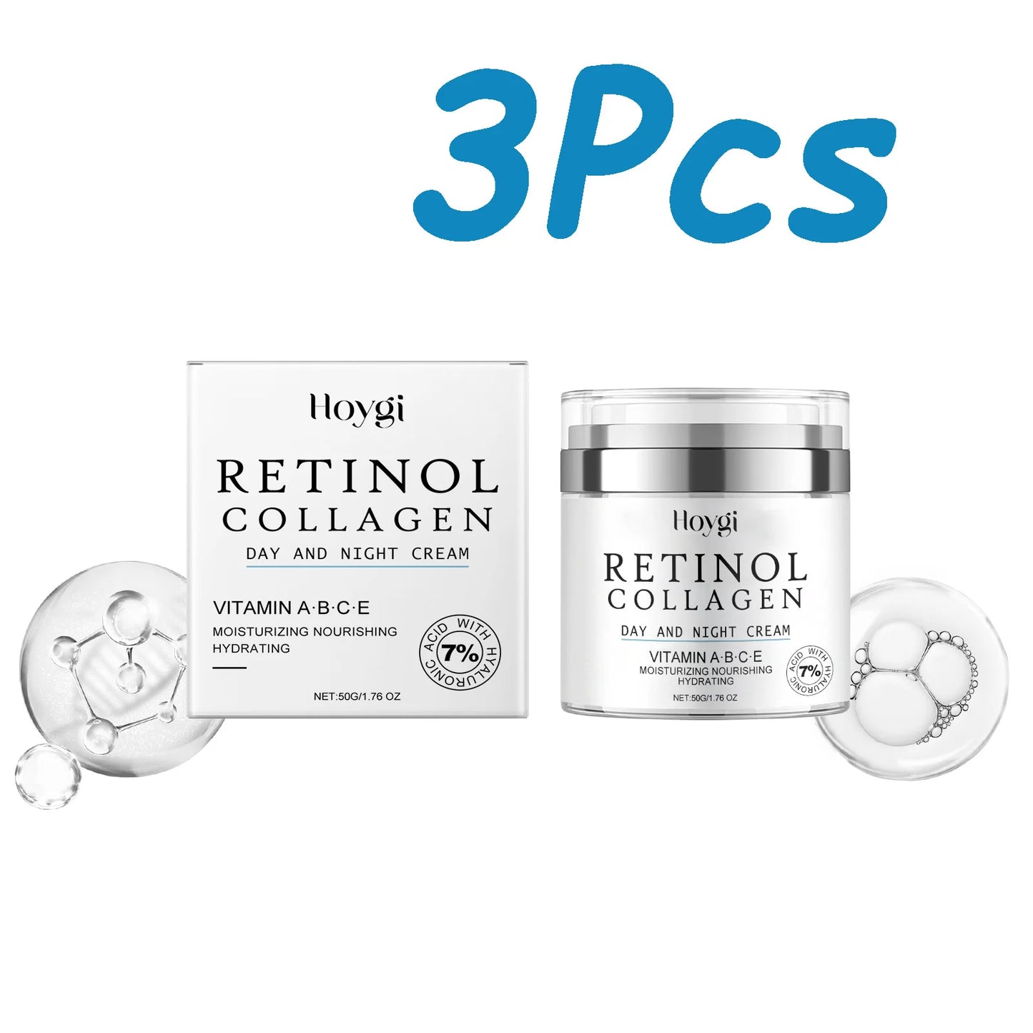 Retinol Anti-Aging Face Cream with Collagen, Vitamin C & E 50g