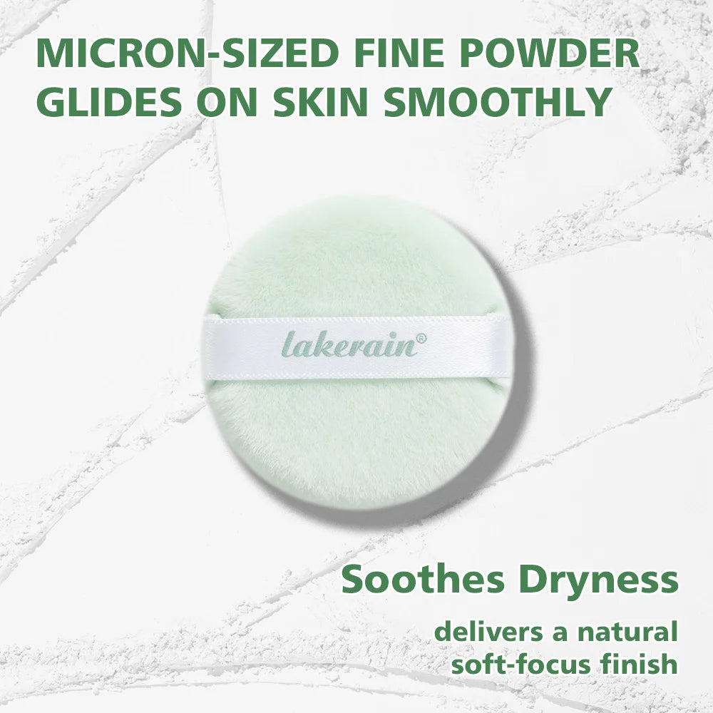 Lakerain Blurring Oil Control Powder Smooth Matte Finish Sweat Humidity Resistant Leak-Proof Design Blurring Hydrating Powder Peaceful Pleasures Health and Wellness