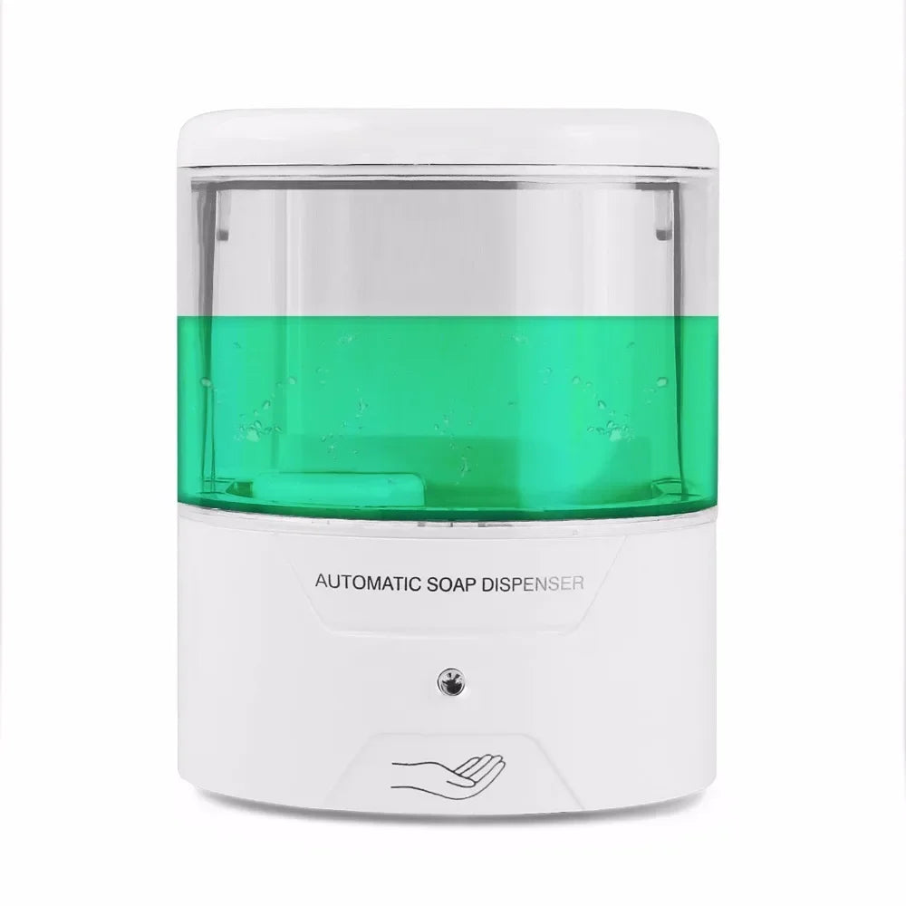 Dishwasher Detergent Dispenser Automatic Touchless Induction Hand Soap Liquid Soap Holder Soap Dispenser Equipped With 2 screws Peaceful Pleasures Health and Wellness white