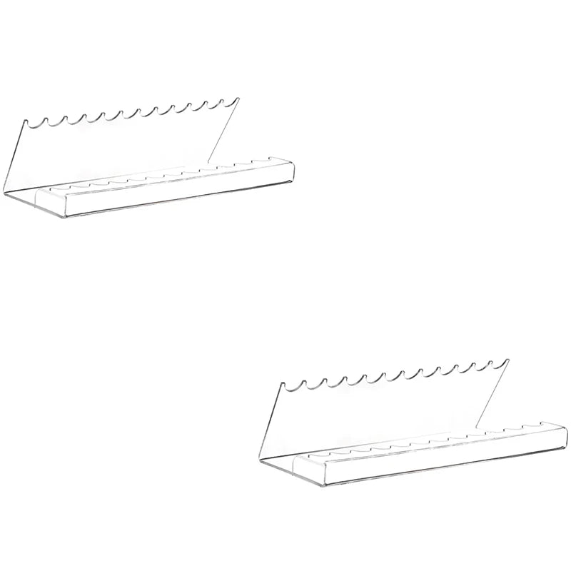 Clear Acrylic Pen & Brush Organizer Display Stand | 6/12 Slots