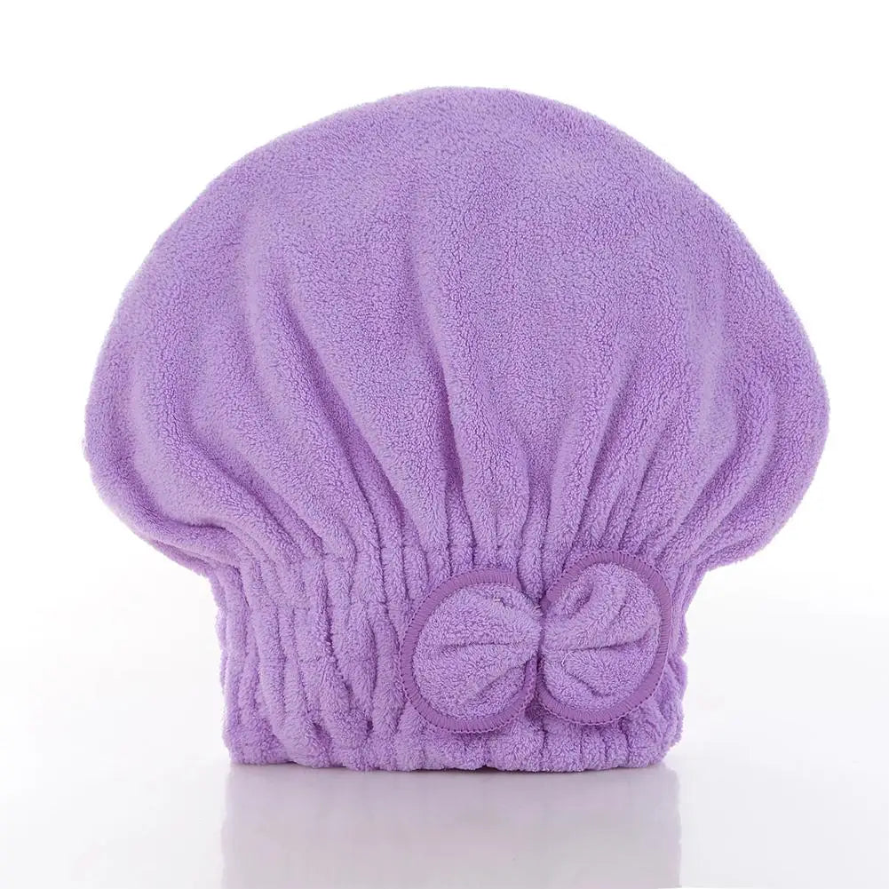 Microfiber Hair Drying Cap – Coral Fleece Ultra-Absorbent Turban