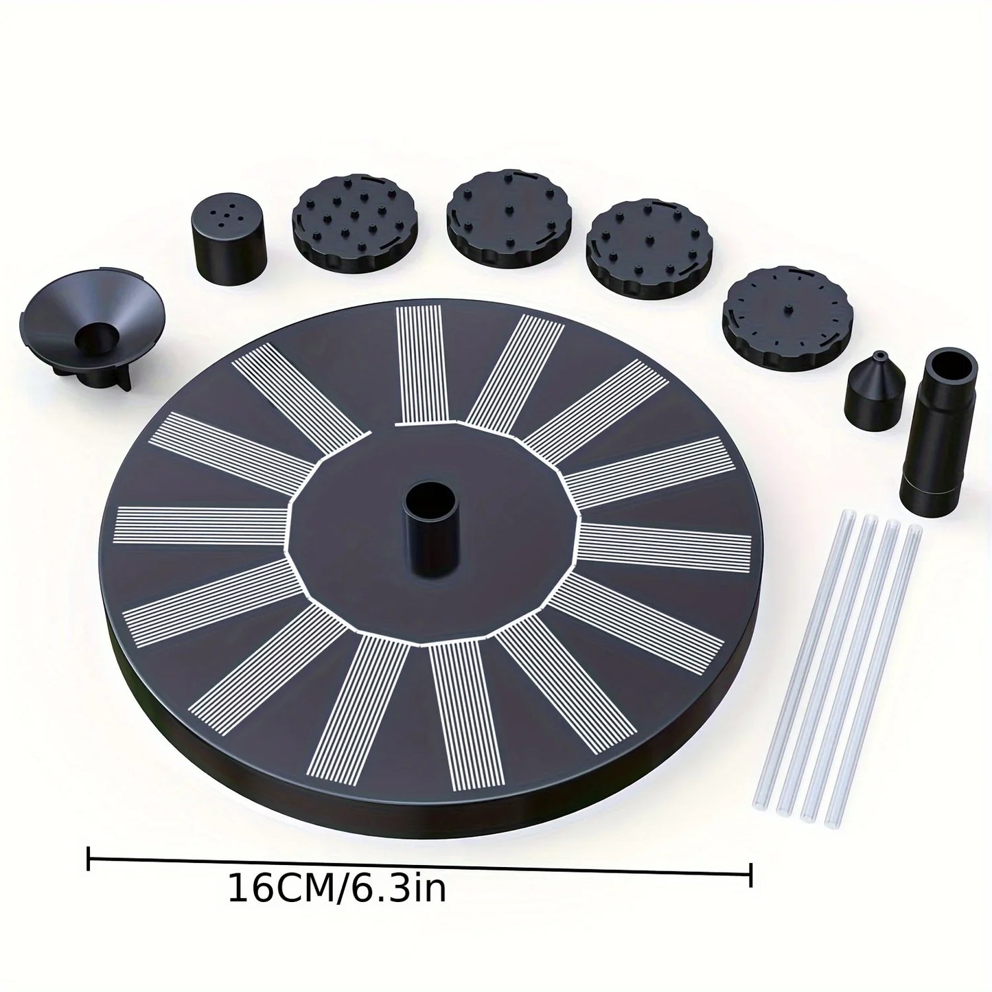 1.4W Solar Bird Bath Fountain Pump – Pond, Garden & Fish Tank