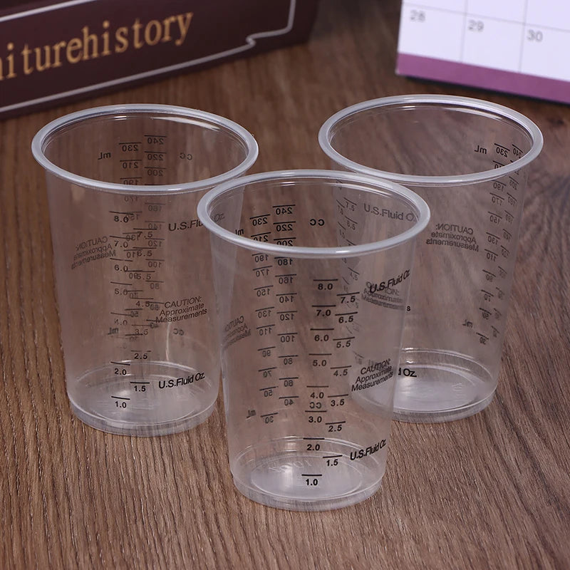 10pcs Disposable Plastic Measuring Cups Paint Mixing Cups 8OZ For Precise Resin Paint Mixing Cup Plastic Epoxy Resin Mixing Cup Peaceful Pleasures Health and Wellness
