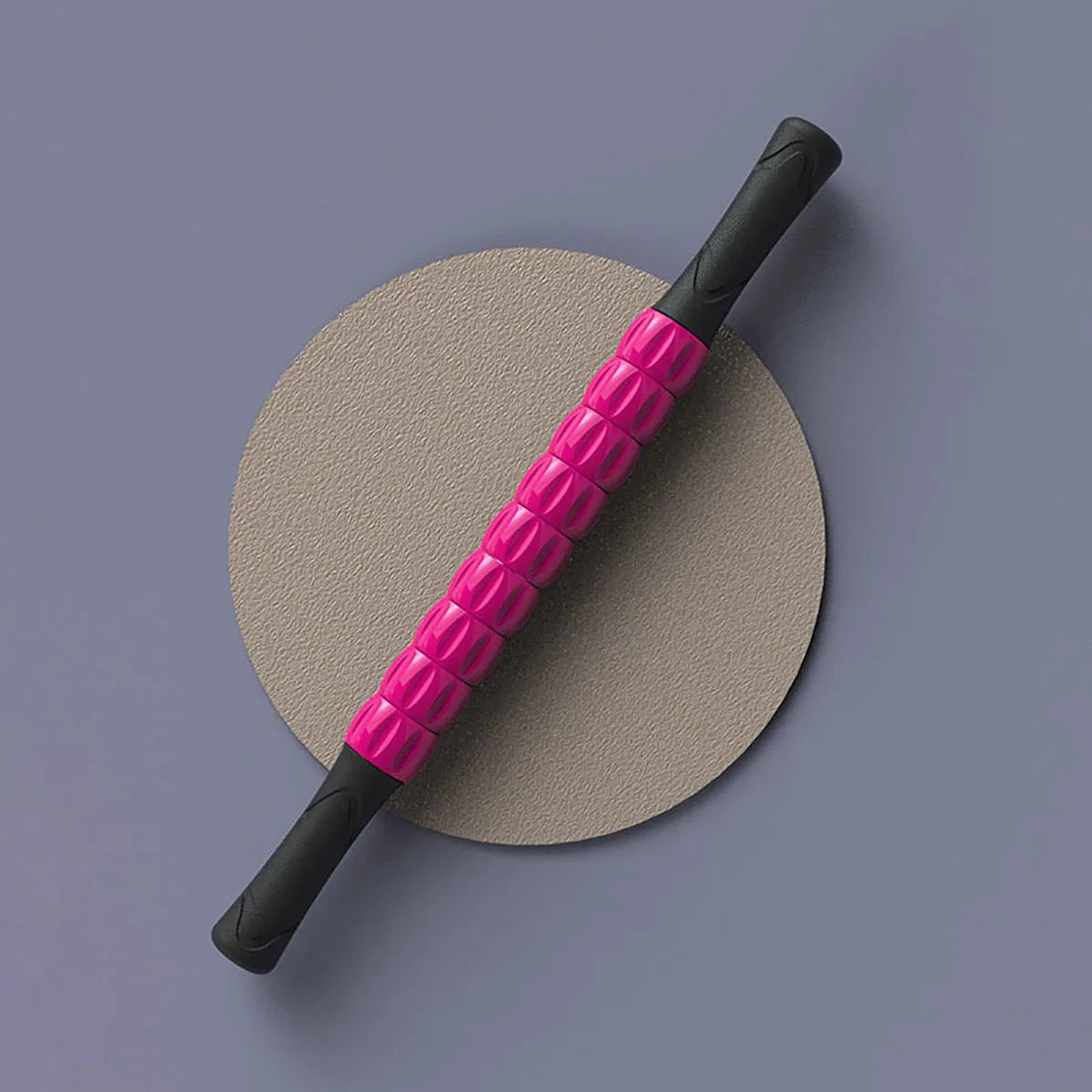 Gear Massage Stick Yoga Deep Muscle Relaxation Massage Shaft Personal Training Fascia Roller Plastic Roller Stick Shaft Fitness Peaceful Pleasures Health and Wellness Rose