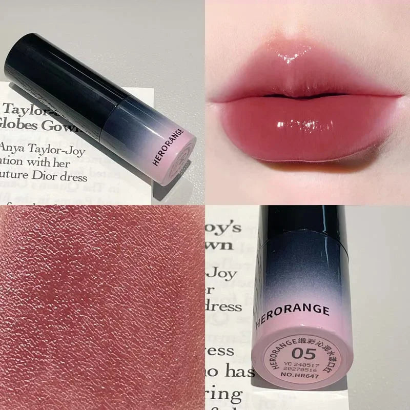 HERORANGE Mirror Lips Plumping Moisturizing Lipstick | K-Beauty