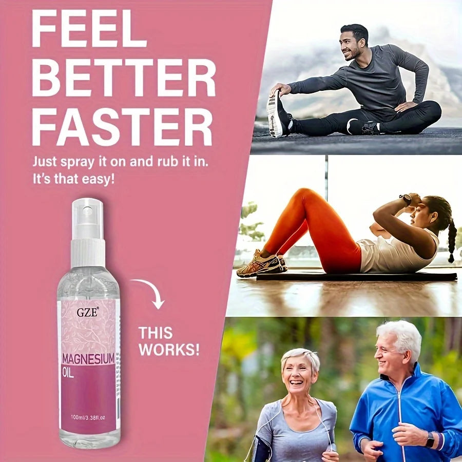GZE Magnesium Oil Spray | Deodorant, Sleep & Skin – Less Itchy