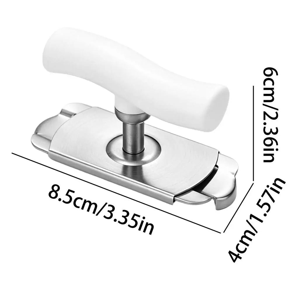Adjustable Jar Lid Opener For Elderly, Ergonomic Screw Top Opener Kitchen Gadget For Home RV Travel Restaurant & Meal Prep Peaceful Pleasures Health and Wellness White