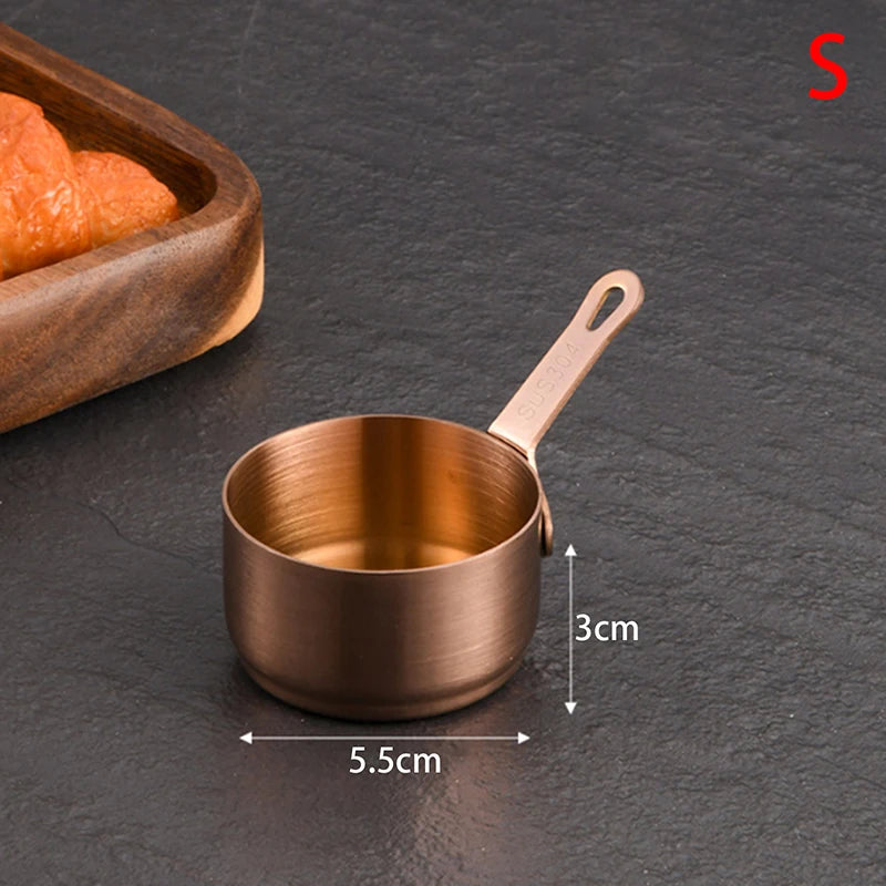 Mini Non-Stick Stainless Steel Sauce Pan with Long Handle