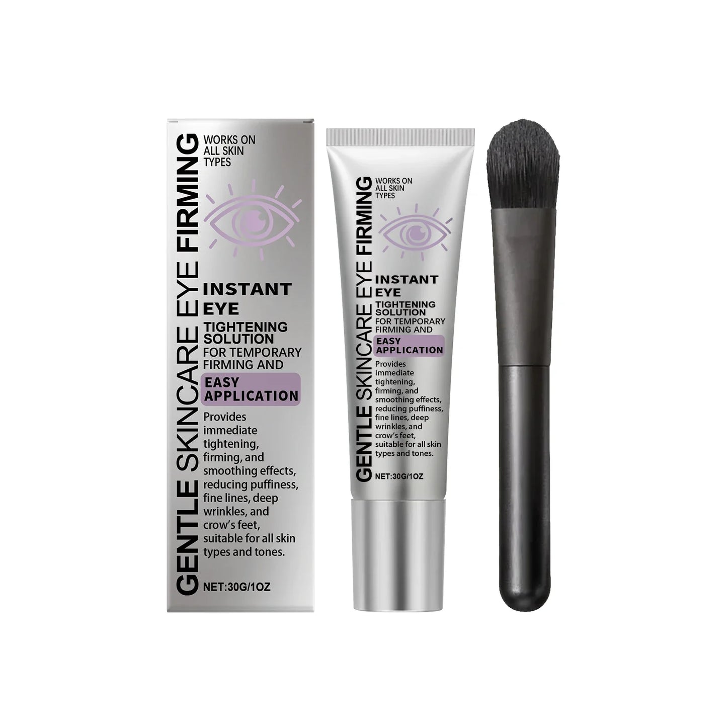 Instant Tightening Eye Cream with Brush – 30g Moisturizing