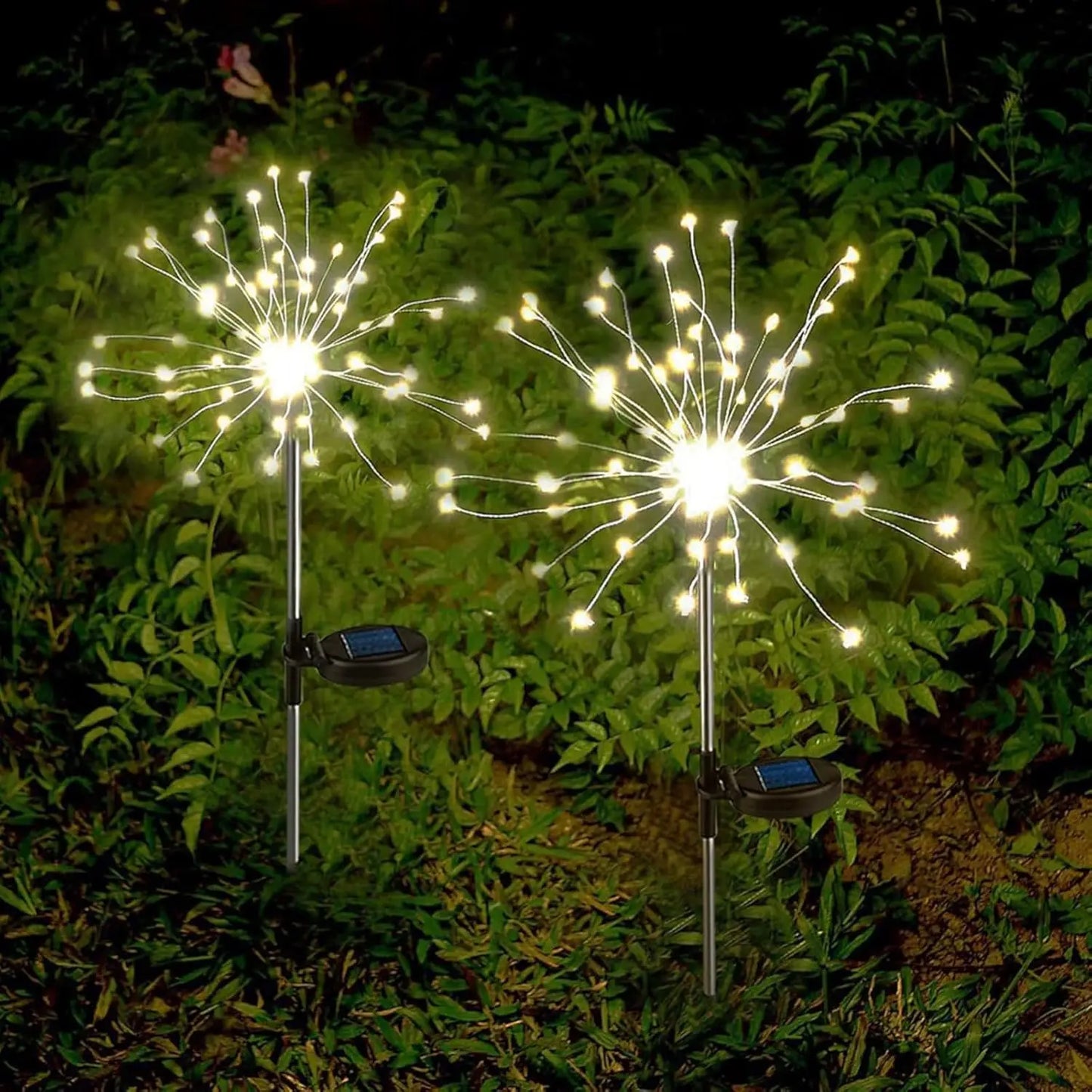Solar LED Dandelion Firework Garden Stake Light | Lawn Decor