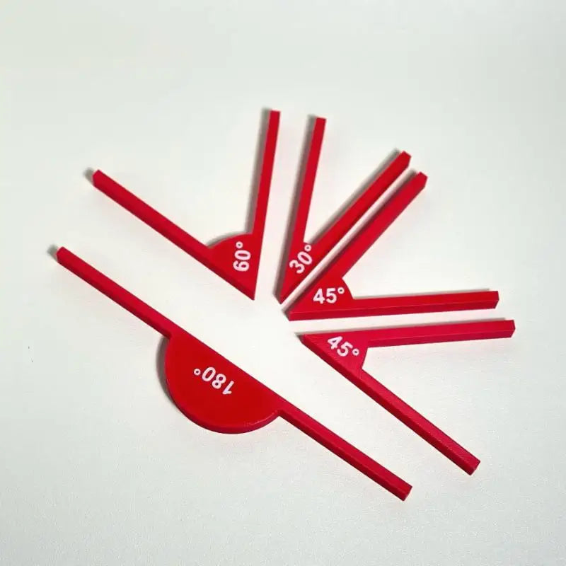 Geometric Angle Ruler Set 2 or 5 Pcs – Math Teaching Tool