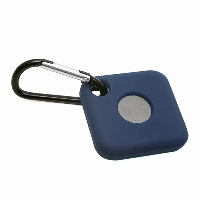 Portable Anti-Drop Protective Cover Silicone Protective Cover For Tile Mate Pro Bluetooth-compatible Smart Tracker Accessories Peaceful Pleasures Health and Wellness dark blue