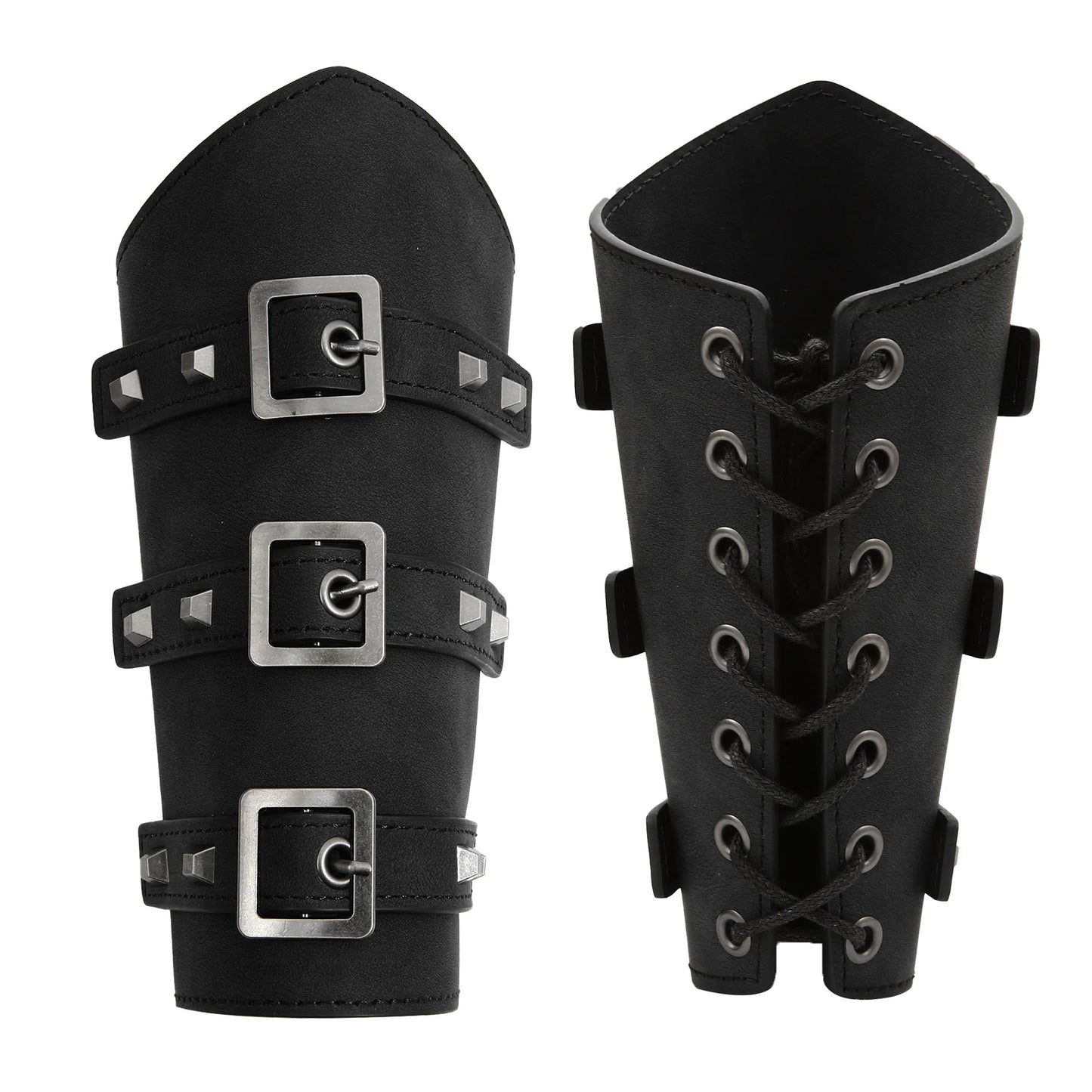 Leather Medieval Shoulder Pauldron Knight Adjustable Buckle Punk
