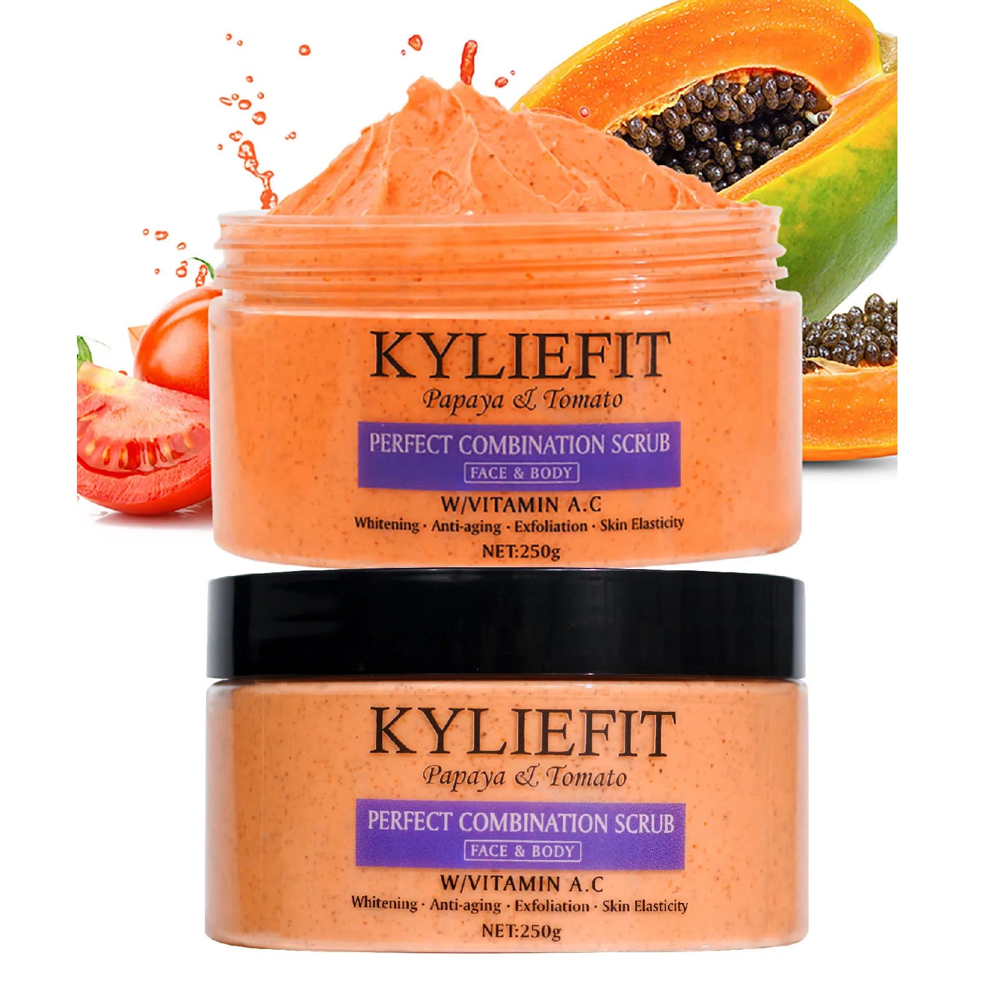 AILKE Papaya & Tomato Brightening Exfoliating Scrub 250g
