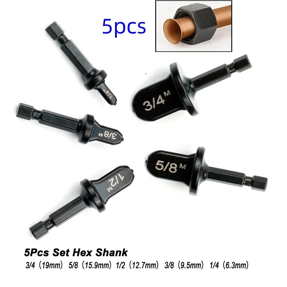 6pc Hex Tube Expander Set – HVAC Copper Pipe Swaging Tool Kit Peaceful Pleasures Health and Wellness C 5Pcs Hex