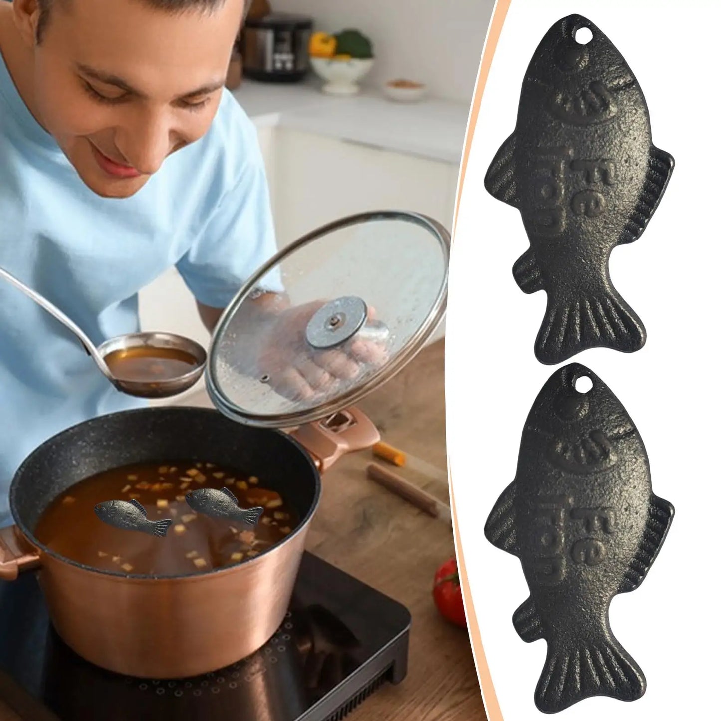 Reusable Iron Fish 2-Pack | Natural Iron-Enriching Cooking Tool