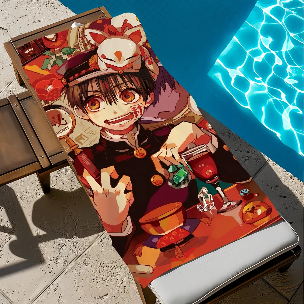 Hanako Kun Quick-Dry Microfiber Beach Towel | 11 Sizes Microfiber Beach Towel Peaceful Pleasures Health and Wellness z5 STJ150x200CM