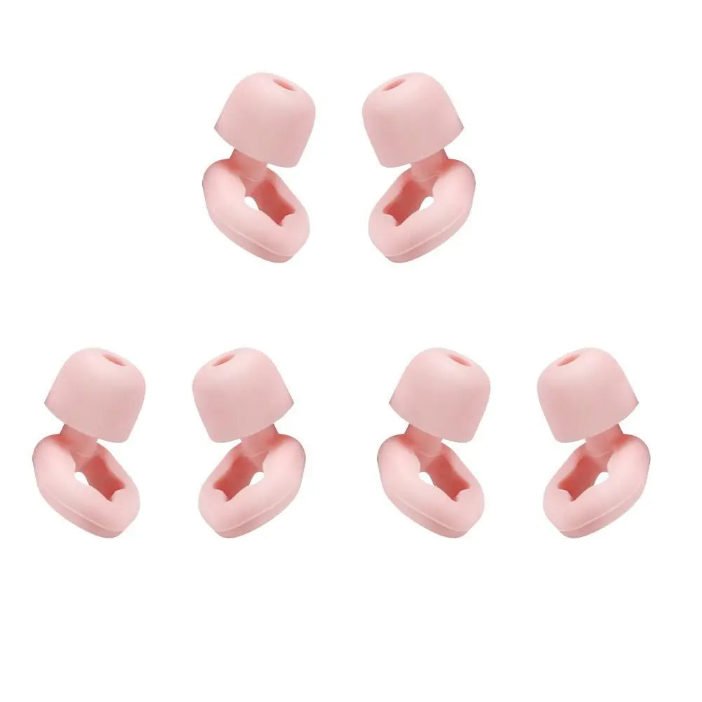 Ear Protection Creative Foam Earplugs Anti Noise Reusable Ear Protector with Storage Box Study Sleeping Ear Plugs Work Peaceful Pleasures Health and Wellness pink