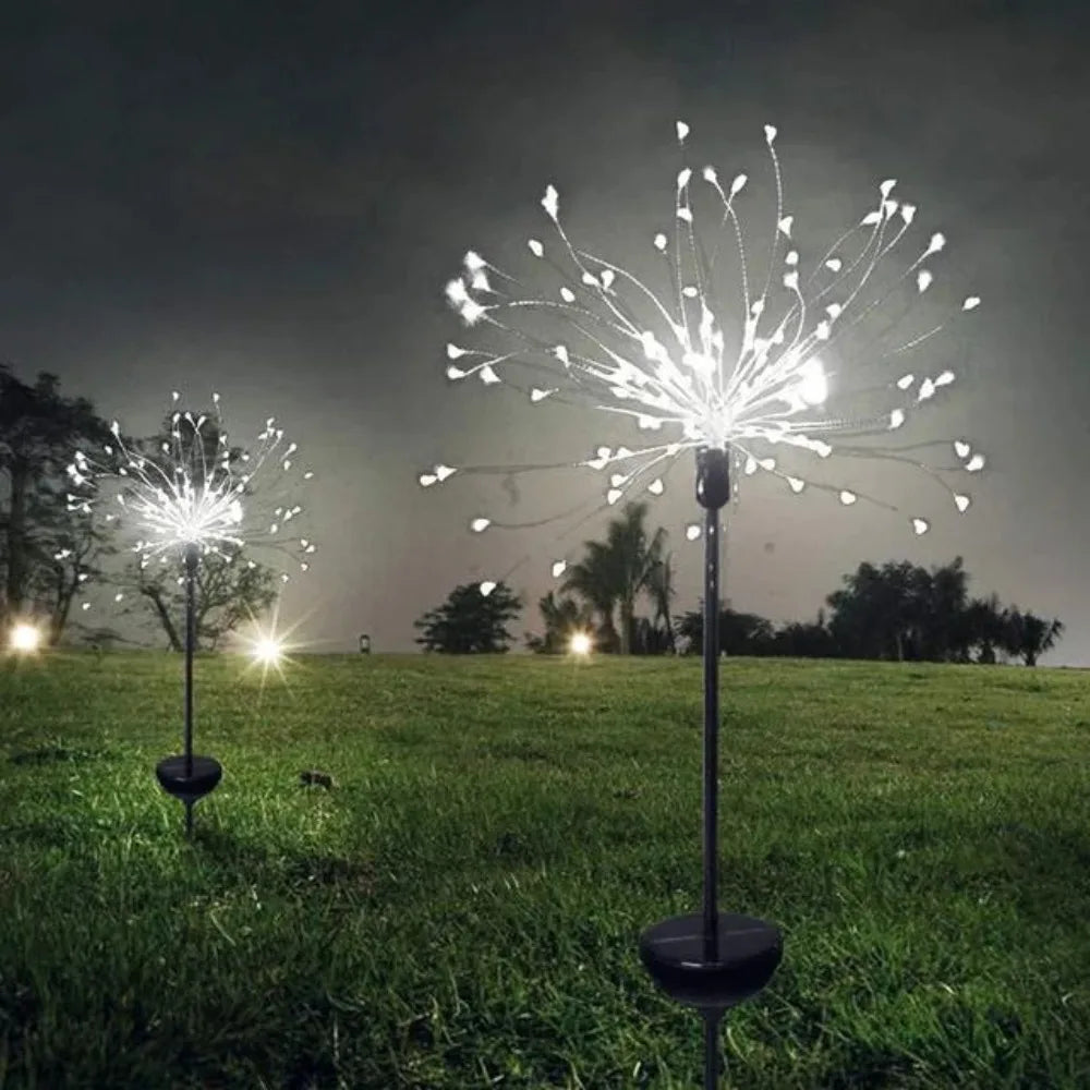 Solar LED Dandelion Fireworks Garden Pathway Lights – IP65 Outdoor