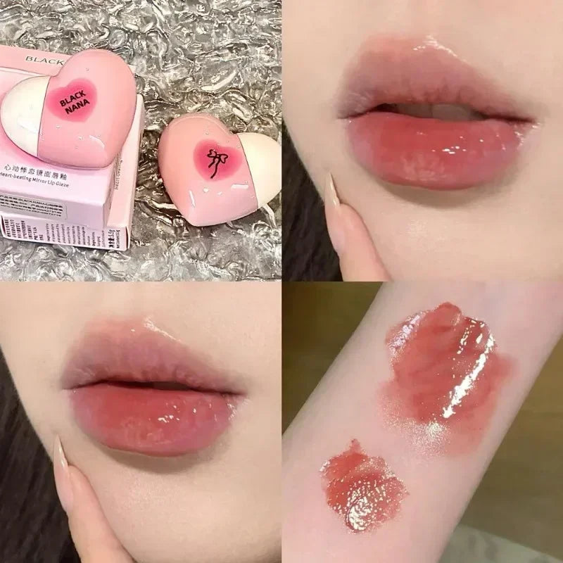 Heart-Shaped Jelly Lip Gloss | Hydrating Mirror Shine Tint