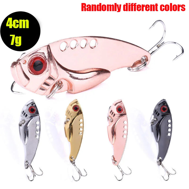 2026 New 3/5/8Pcs Luya Fishing Lure Set, Random Bionic Minnow/VIB Artificial Bait with Double Hooks, Outdoor Angling Tackle Peaceful Pleasures Health and Wellness VI015 5pcs Random Colors