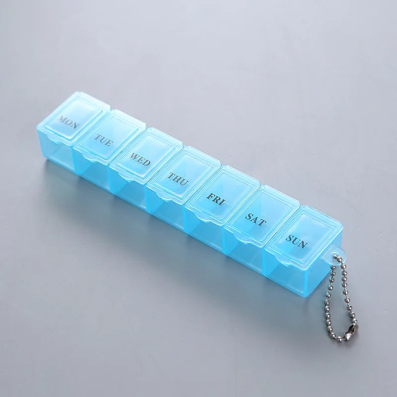 7-Day Weekly Pill Organizer | Portable Tablet Case – 3 Colors