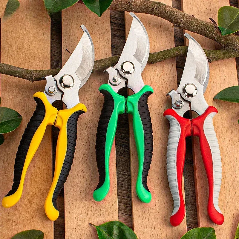 Pruner Garden Scissors Professional Sharp Bypass Pruning Shears Tree Trimmers Secateurs Hand Clippers For Garden Beak Scissors Peaceful Pleasures Health and Wellness One of each colors 1