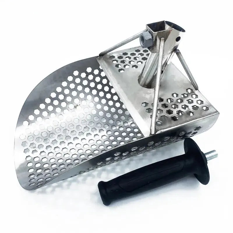 Beach Sand Scoop Shovel Metal Detector Sand Scoops Treasure Detecting Metal Detector Hunting Stainless Steel Tool Hex Peaceful Pleasures Health and Wellness Sand Scoop 1