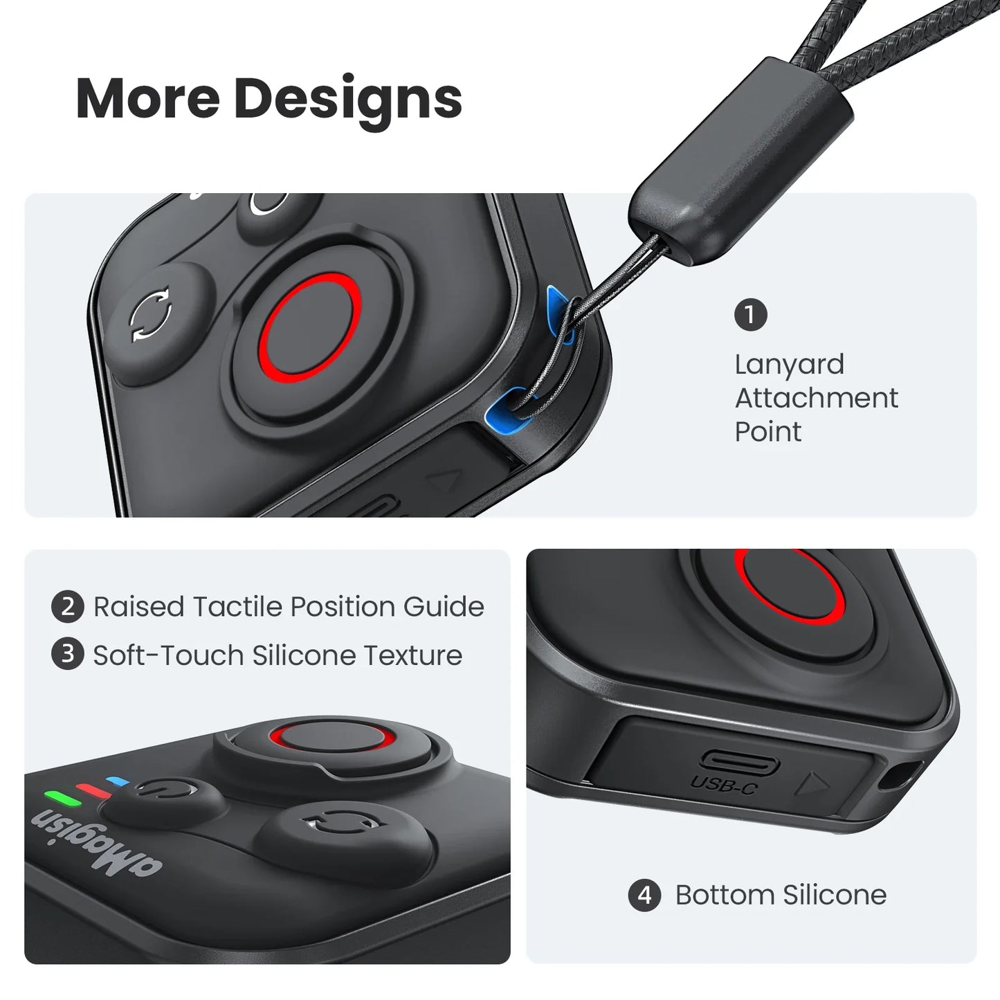 AMagisn Bluetooth Shutter Remote – Insta360, GoPro & DJI