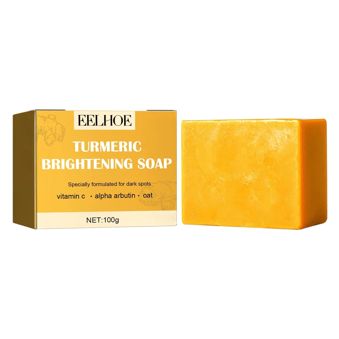 Eelhoe Turmeric Face Soap – Brighten Skin & Fade Dark Spots