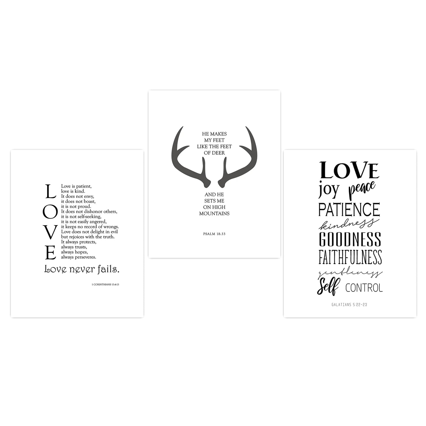 Inspirational Quote Wall Art, Nordic Love Canvas Painting, Minimalist Deer Antler Poster Print for Bedroom Living Room Decor Peaceful Pleasures Health and Wellness 01 40x50cm No Frame China Mainland