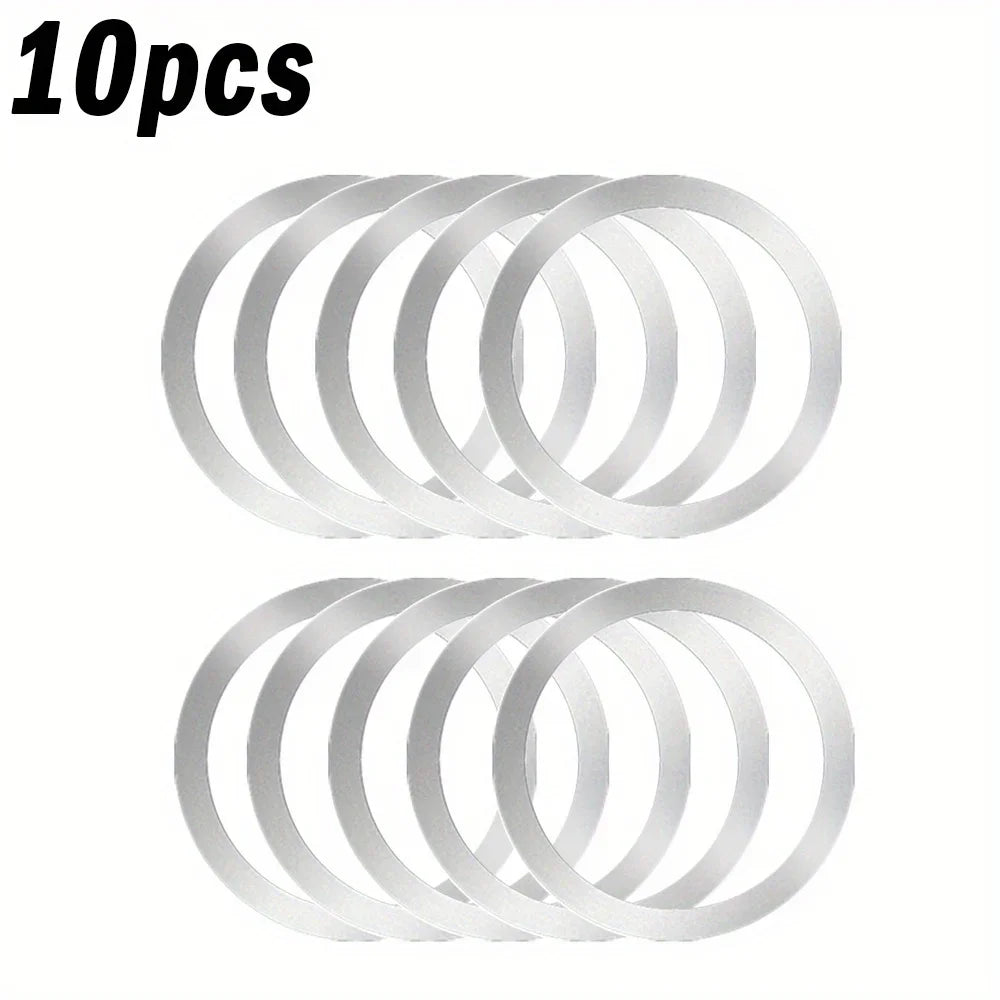 2026 10/5PCS for Magsafe Magnetic Plate Ring Universal Stickers Support Wireless Charger Metal Plate Sheet for Phone Peaceful Pleasures Health and Wellness 133-Silver-10PCS
