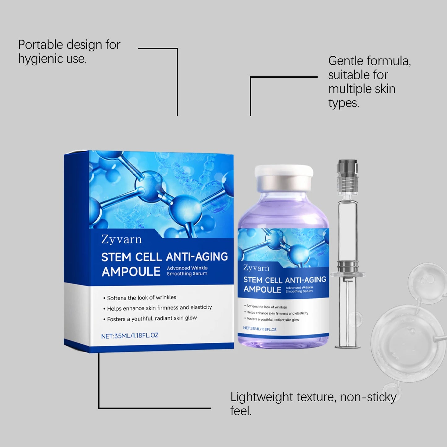 Ampoule Face Serum – Moisturizing Radiant Glow Essence