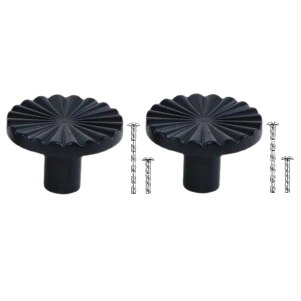 Retro Cabinet Door Handles Zinc Alloy Drawer Knobs Screws Window