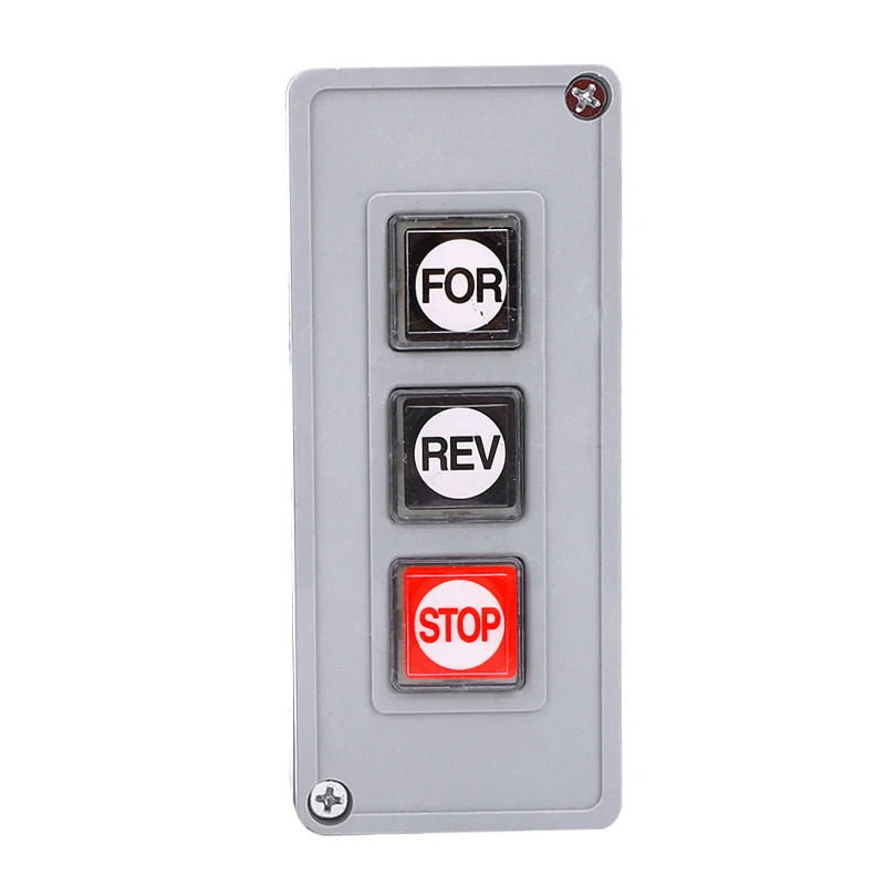 New TPB-2/3 Start Stop Button Switch Box Switch Control Motor Button Box 2-position TPB-2/3 Peaceful Pleasures Health and Wellness Gray-A2 0