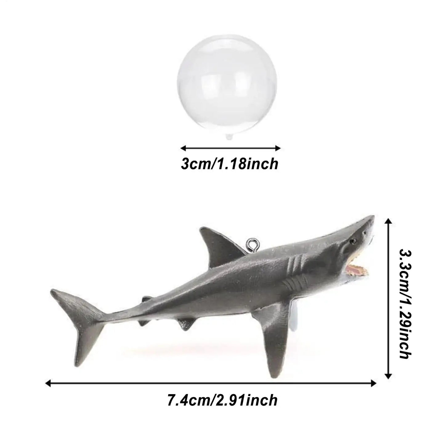 Floating Shark Aquarium Landscape Decoration With Adjustable Position Floating Artificial Aquarium fish Ornaments Decoration Peaceful Pleasures Health and Wellness