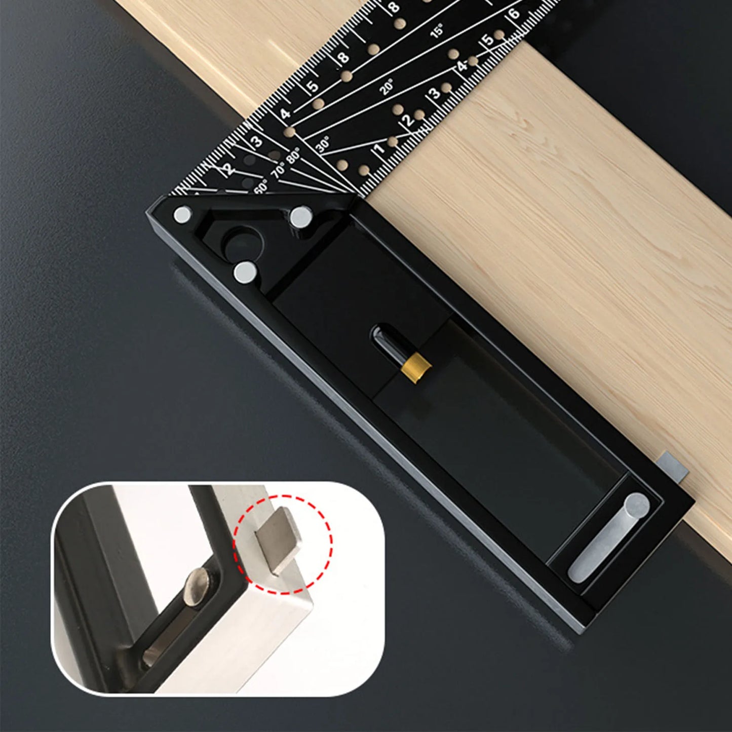 Right Angle Ruler Lightweight Combination 45 90 Degree Multi