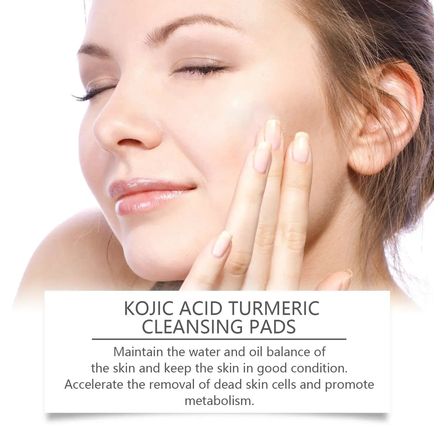 EELHOE Turmeric Kojic Acid Pads for Skin Lightening Peaceful Pleasures Health and Wellness