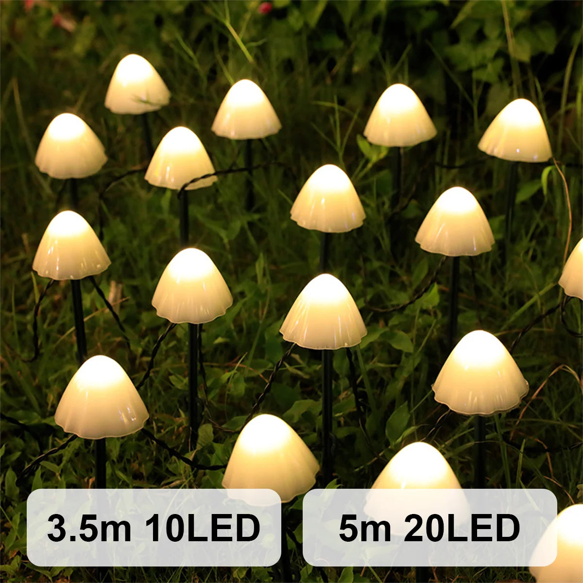 Mushroom Solar Pathway Lights – Waterproof LED Garden Stake Lamps