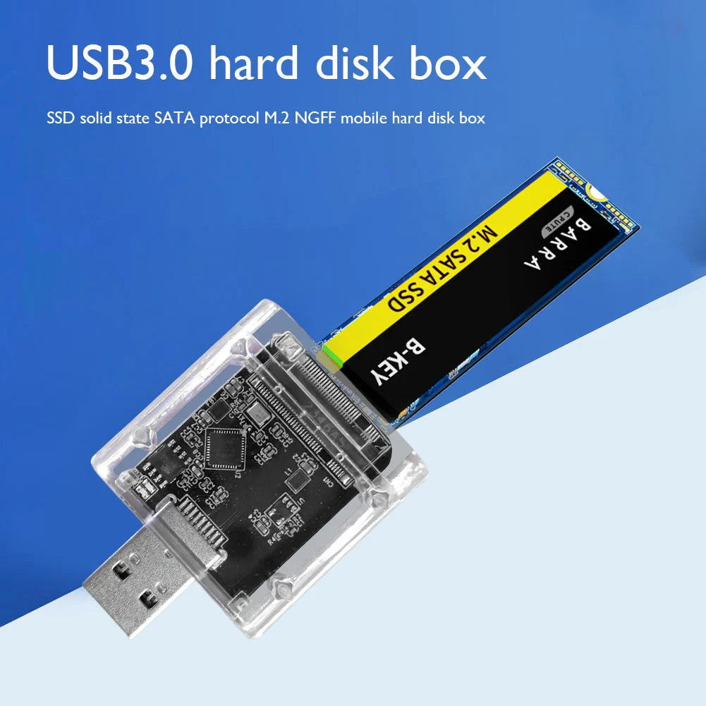 M.2 SATA SSD Enclosure USB 3.0 Gen 1 5Gbps External Case