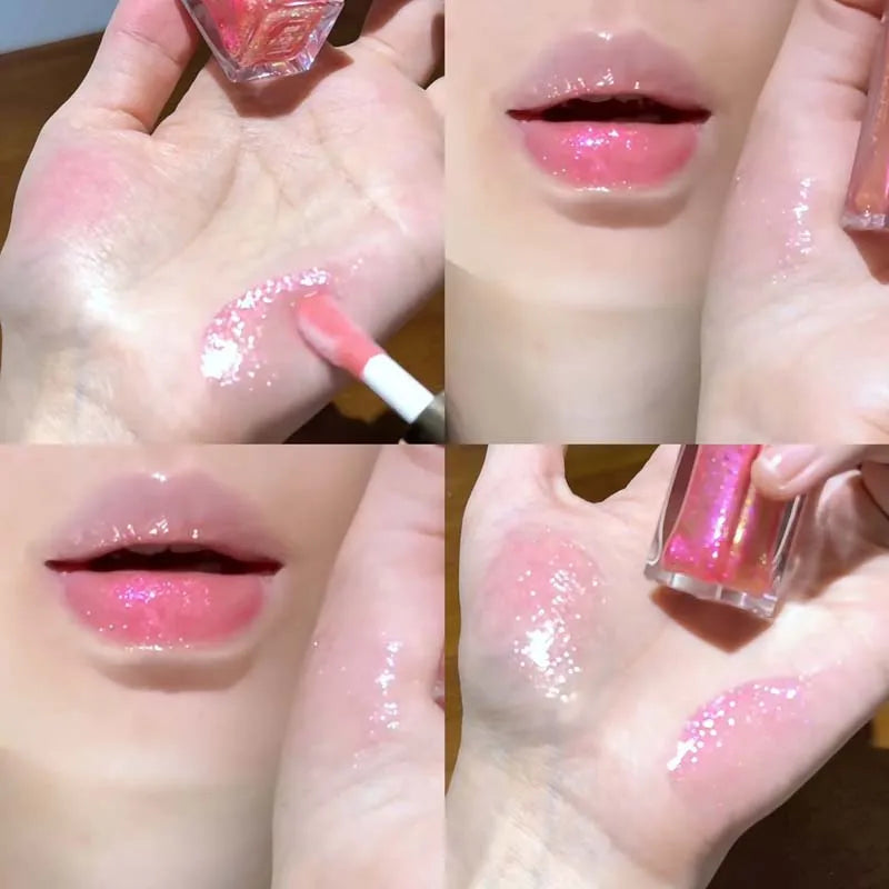 HERORANGE Pearlescent Glitter Lip Gloss | Long-Lasting Shimmer