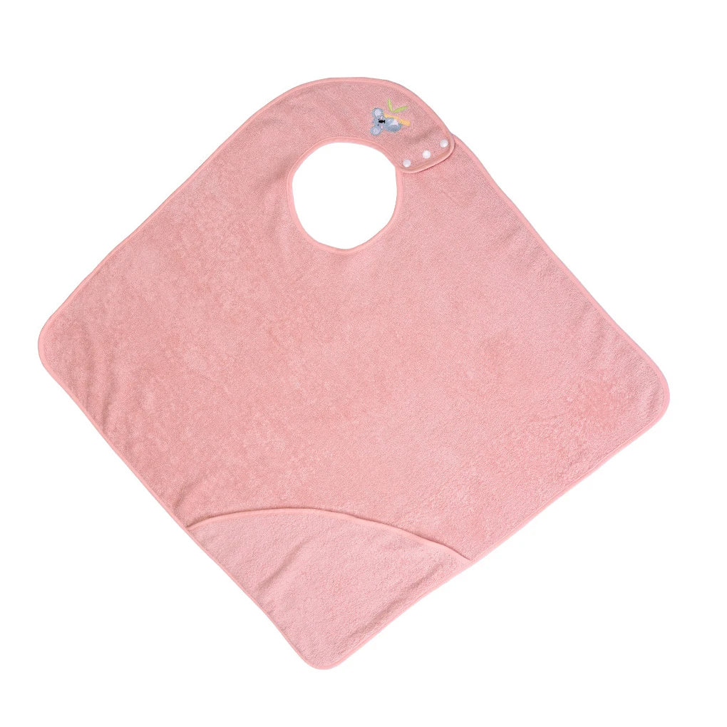 Baby Hooded Towel Soft Cotton Infant Bath Wrap 75x75cm