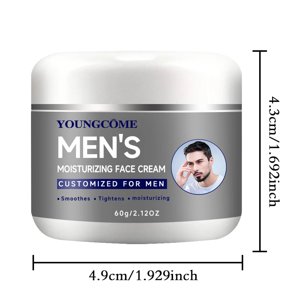 YOUNGCOME Men's Retinol Collagen Face Cream Anti-Aging Men's Face Cream Peaceful Pleasures Health and Wellness 60G