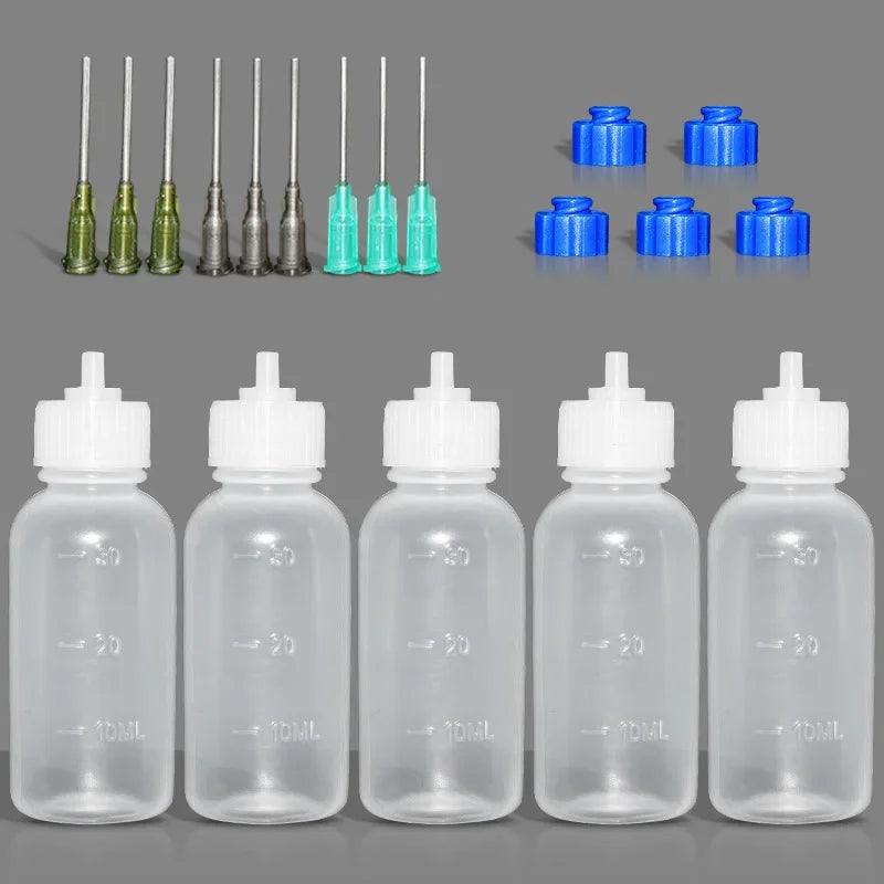 30ml Precision Ceramic Slip Trailer Bottle Multi-Needle Squeeze Applicator for Pottery Painting Clay Sculpting & Art Decoration Peaceful Pleasures Health and Wellness