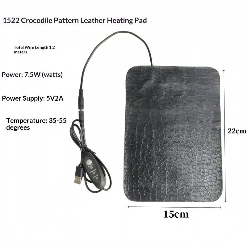 Reptile Heat Mat – Waterproof Anti-Scratch Heating Pad for Reptiles Reptile Heating Pad Peaceful Pleasures Health and Wellness A1