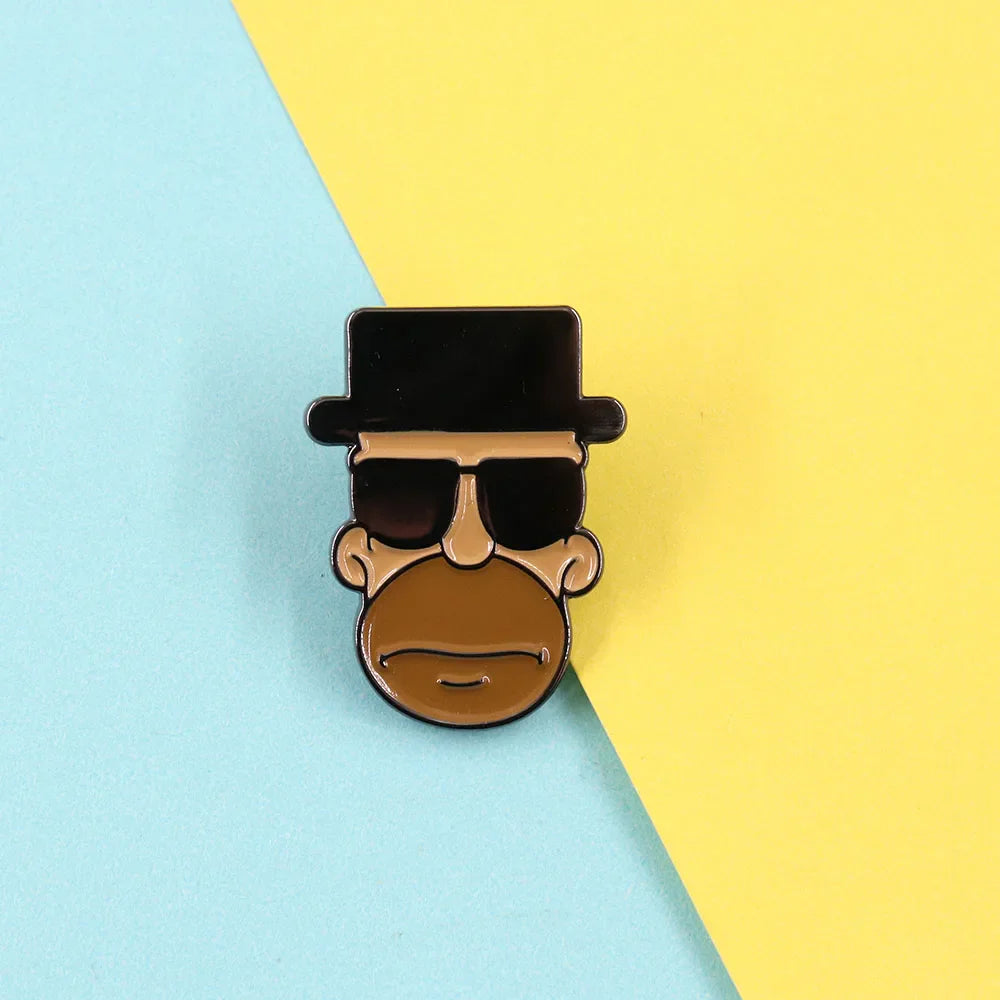 Breaking Bad Heisenberg Fan Brooch – Zinc Alloy Pin Badge