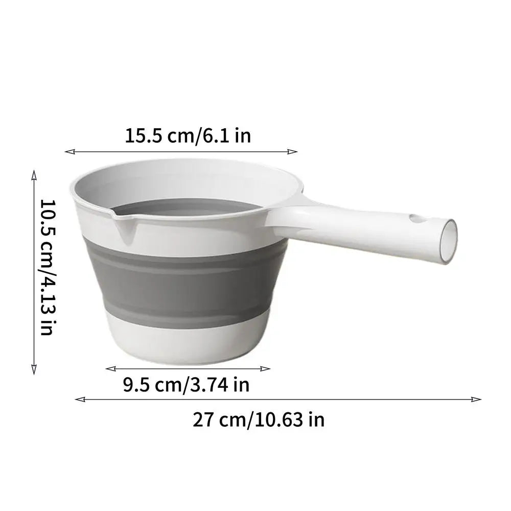 Foldable Water Ladle & Dipper – Spill-Proof, Space-Saving