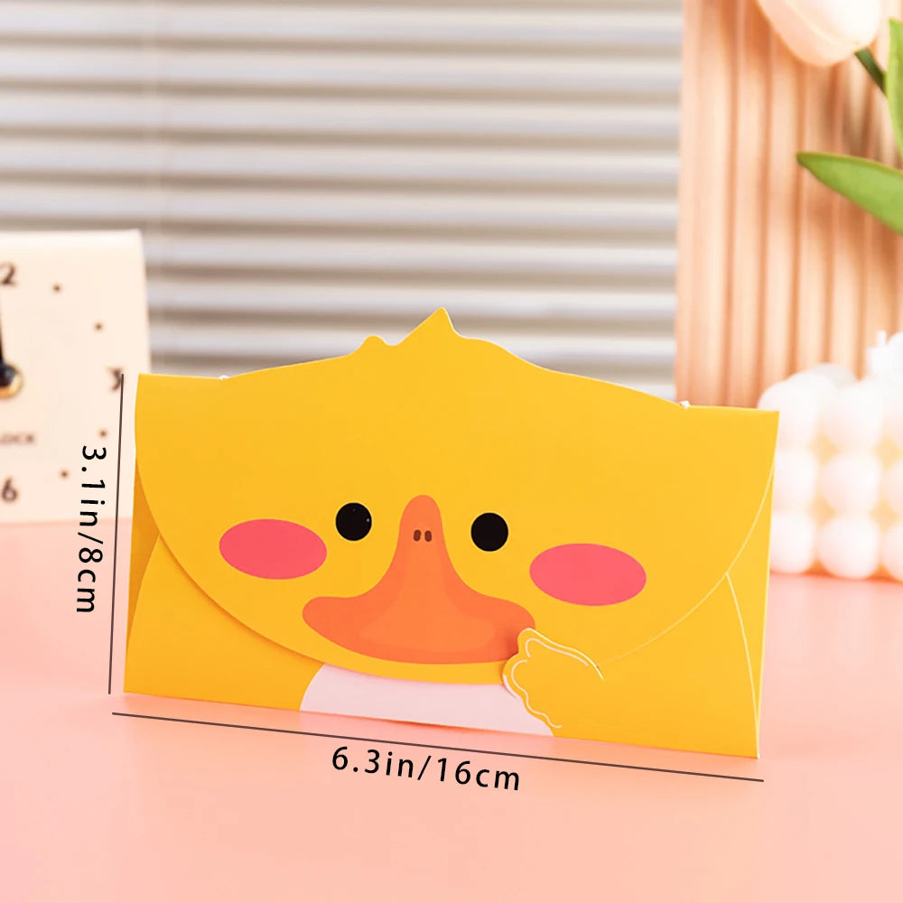 6 Sheets Korean Creative Festival Cartoon 3D Card Student Birthday