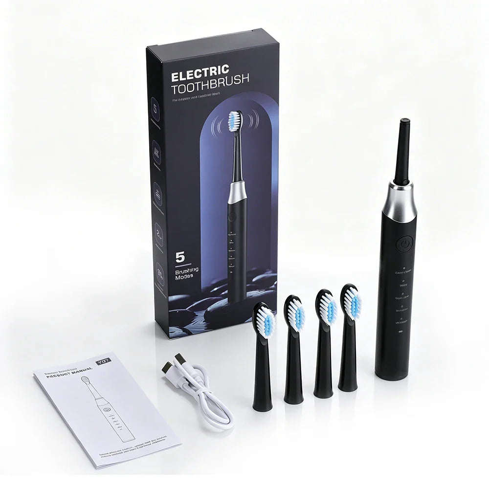 AFDEAL Sonic Electric Toothbrush 5 Modes | IPX7 & 4 Heads