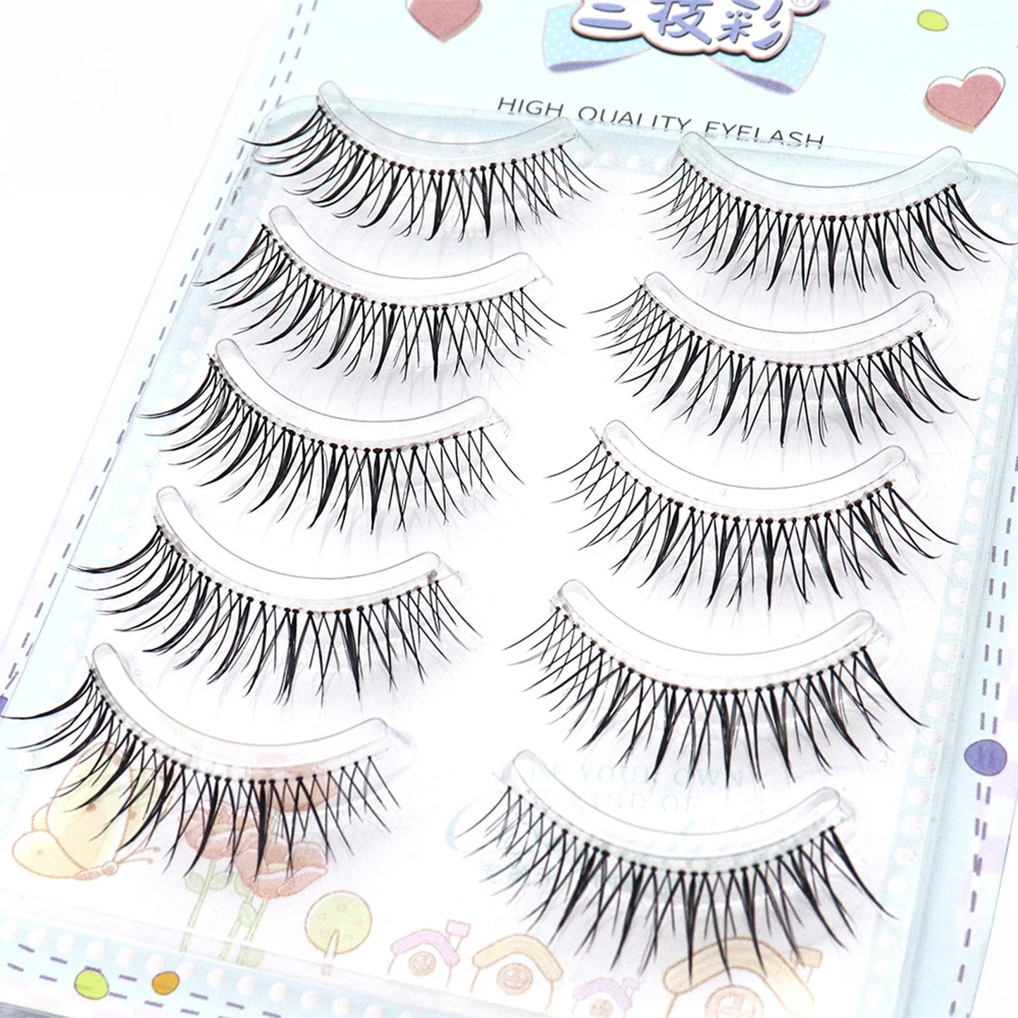Korean U-shaped False Eyelashes Ins Zhang Yuanying False Eyelashes Natural Wispy Soft V Shaped Lash Extension Comic Eye Makeup Peaceful Pleasures Health and Wellness style 5
